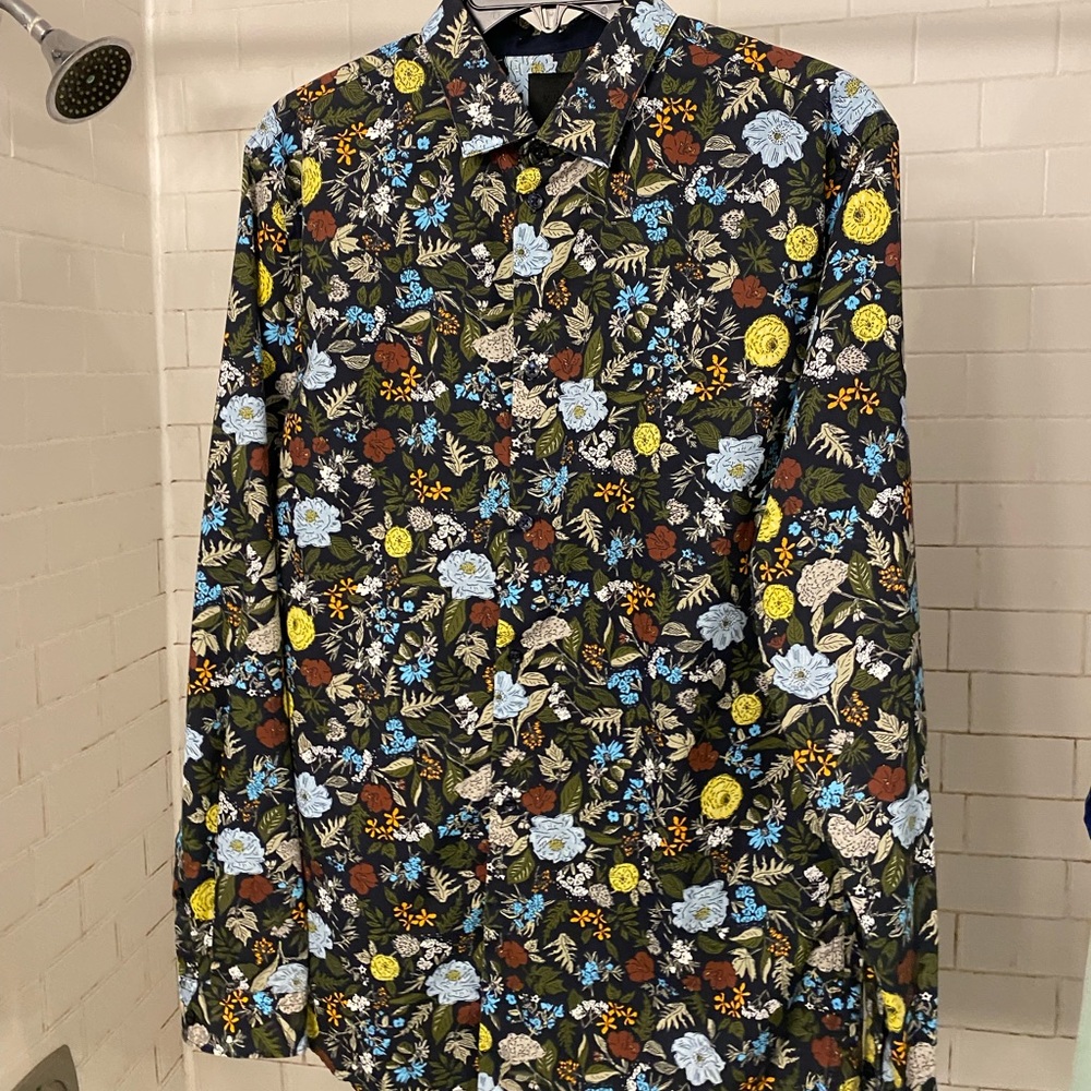 H&M floral button up